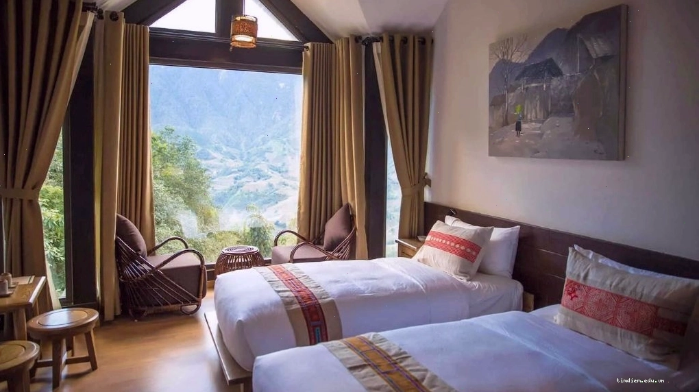 Phòng Deluxe Valley View với tầm nhìn ra thung lũng Sapa