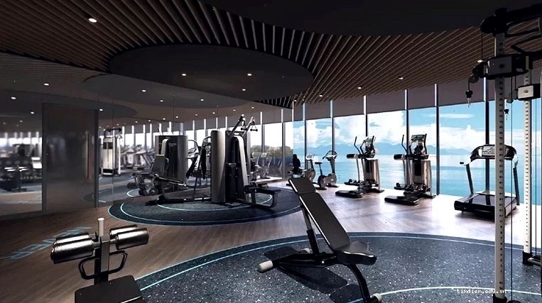 Phòng Gym hiện đại tại Cam Ranh Mystery Villas