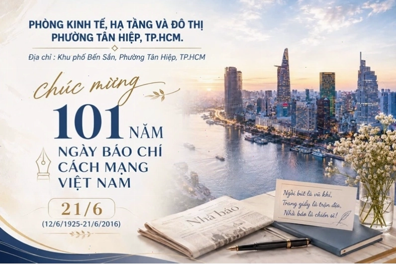 Phòng Kinh tế, Hạ tầng và Đô thị chúc mừng Ngày Báo chí Cách mạng Việt Nam