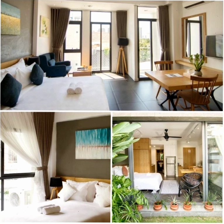 Phòng nghỉ nhiều cây xanh tại Sen Boutique House