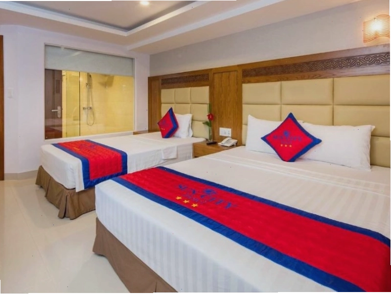 Phòng nghỉ sạch sẽ và sáng sủa tại Sun City Hotel Nha Trang