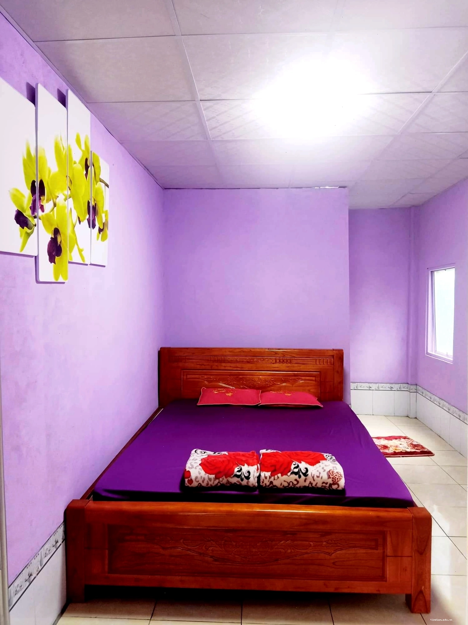 Phòng nghỉ tại Homestay Hải Nam Đất Mũi sạch sẽ và tiện nghi