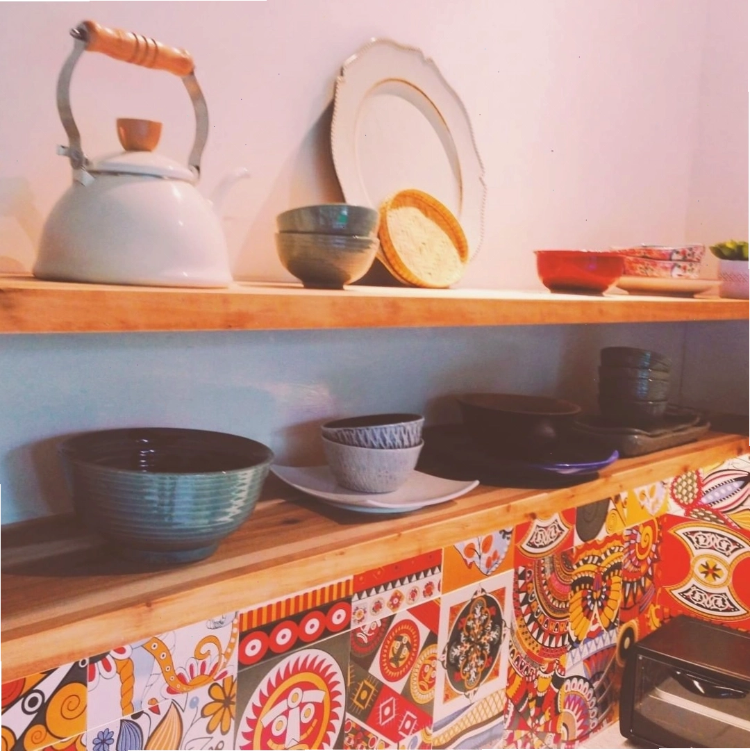 Phòng nghỉ tại Hygge Homestay Đà Lạt với nội thất gỗ mộc mạc