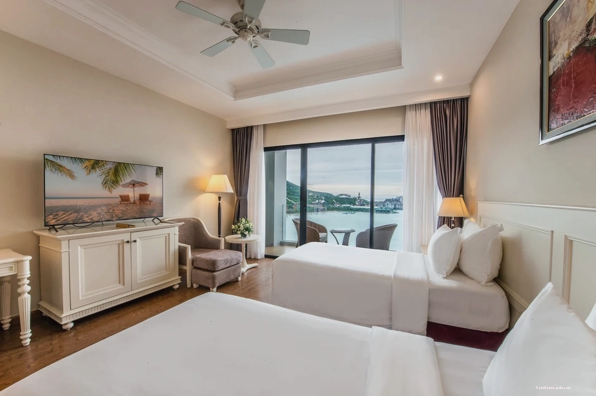 Phòng nghỉ tiện nghi tại Vinpearl Resort & Spa Nha Trang Bay