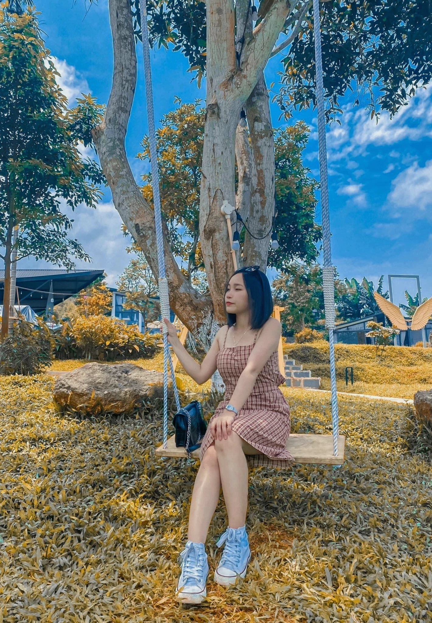 Phòng ngủ tiện nghi tại Chill Villa Ba Vì