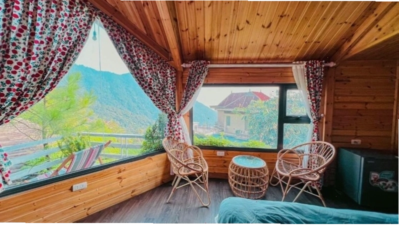 Phòng ngủ tiện nghi tại Mimosa Villa Tam Đảo