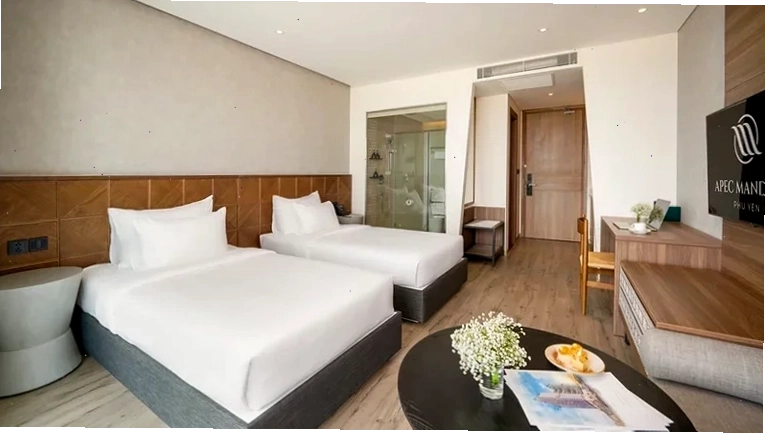 Phòng Premium Ocean với view biển đẹp tại Apec Mandala Phú Yên