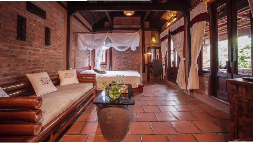 Phòng Superior 3 Khách Ban Công Hướng Vườn - Không gian thoáng đãng