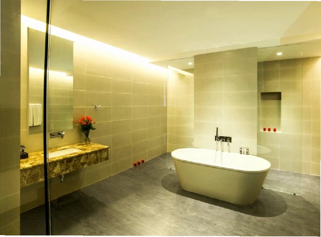 Phòng tắm tiện nghi trong biệt thự tại Saint Simeon Resort & Spa