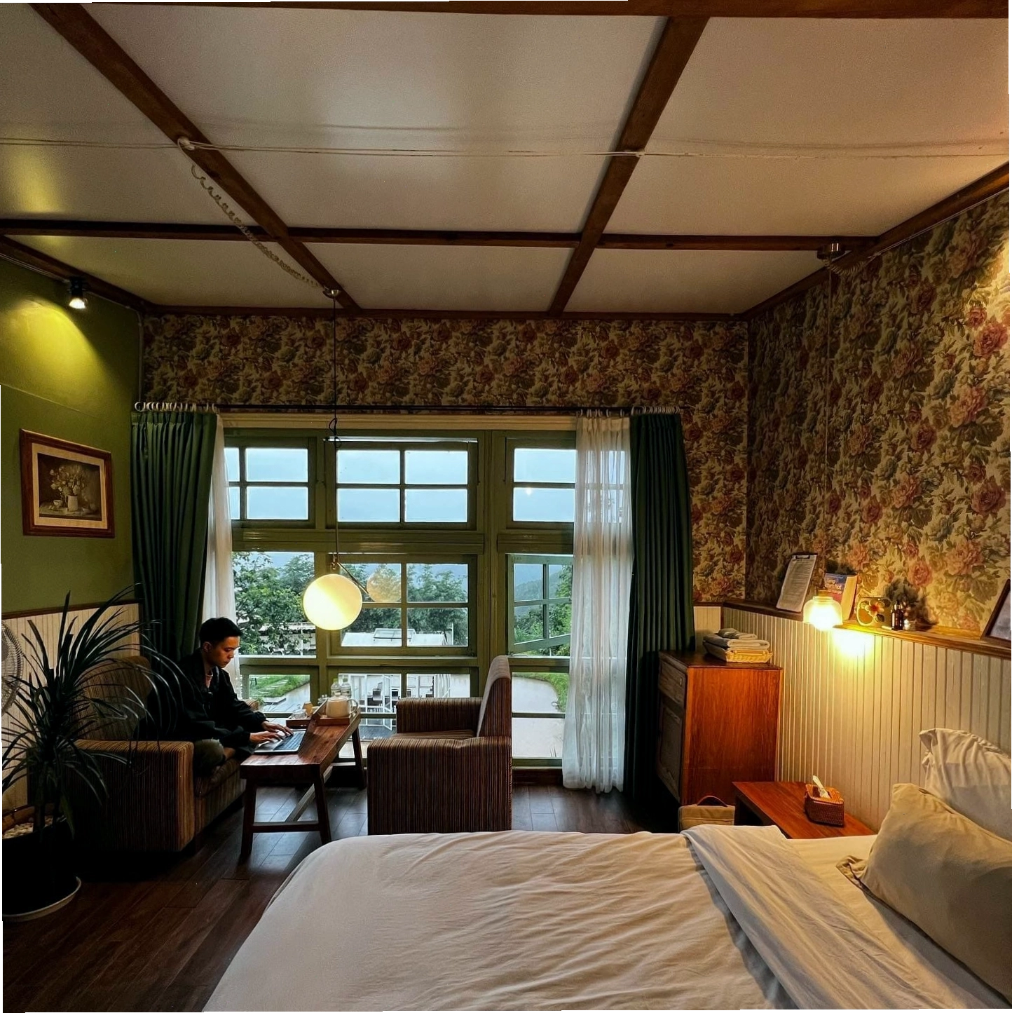 Phòng Trông tại Đợi Một Người Homestay với nội thất vintage