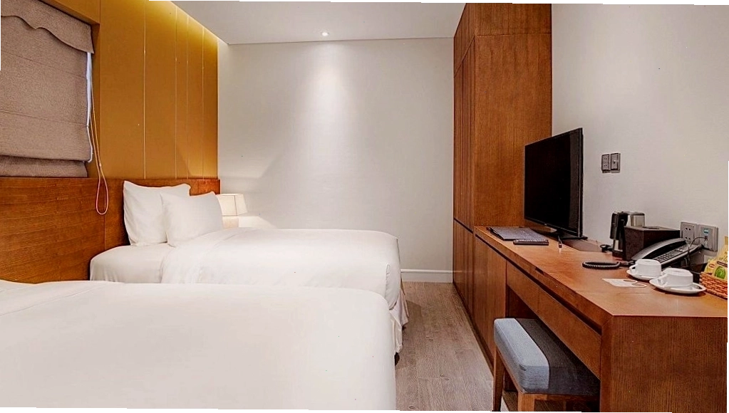Phòng với 2 giường đôi tại Avora Hotel Đà Nẵng