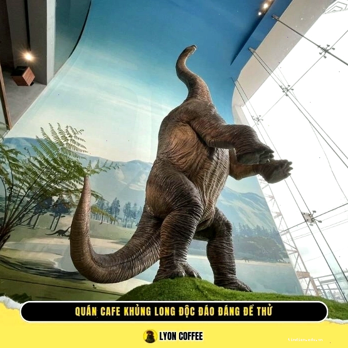 Quán cà phê khủng long Dương Quảng Hàm Gò Vấp Saurus Coffee & Gallery