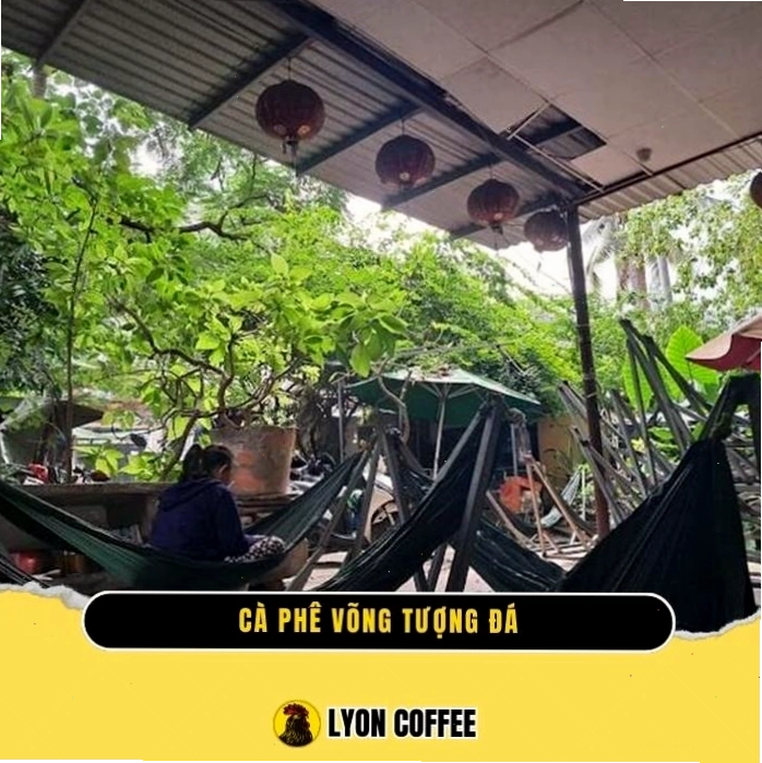 Quán Cà Phê Võng Tượng Đá với không gian thoáng đãng