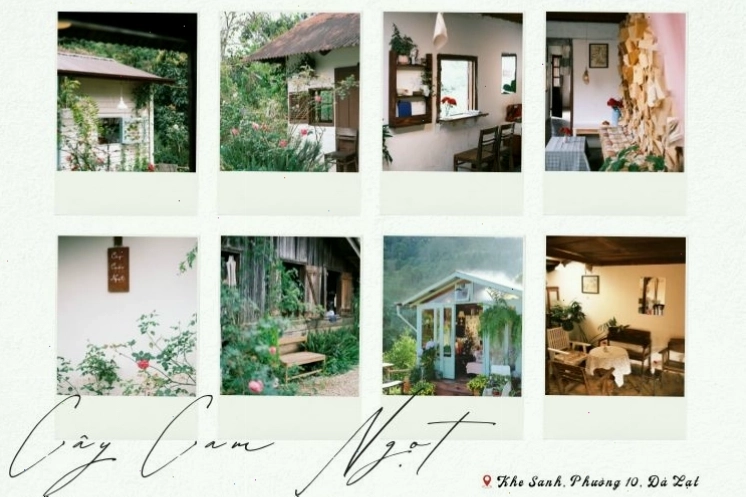 Quán cafe trang trí với đèn vàng ấm áp tạo không khí lung linh