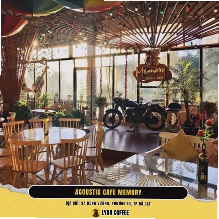 Quán cafe với kiến trúc độc đáo phục vụ ăn sáng tại đà lạt