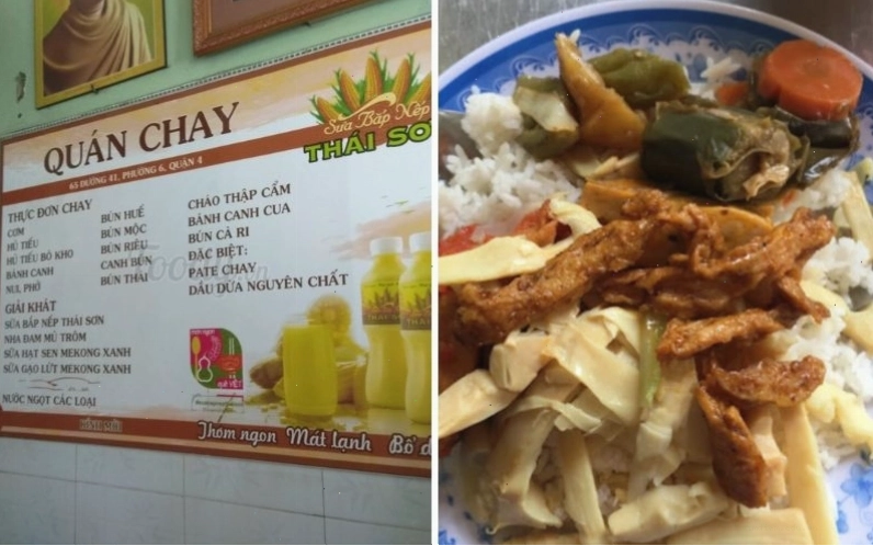 Quán chay Thiện Ân với nhiều món ăn hấp dẫn