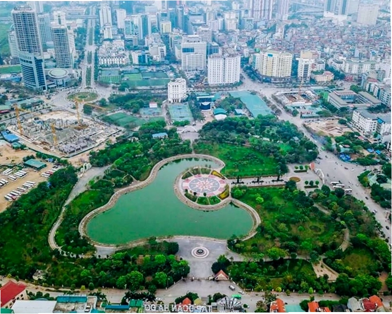 Quang cảnh Công viên Cầu Giấy, Hà Nội