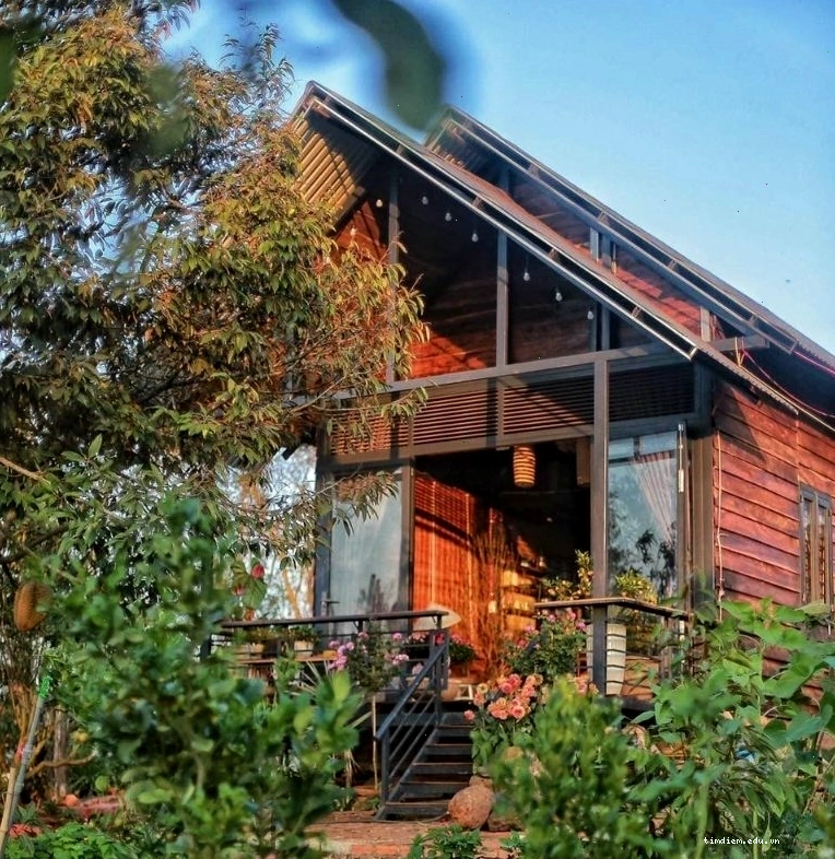 Queeny’s Farm Stay với kiến trúc nhà gỗ đặc trưng Tây Nguyên