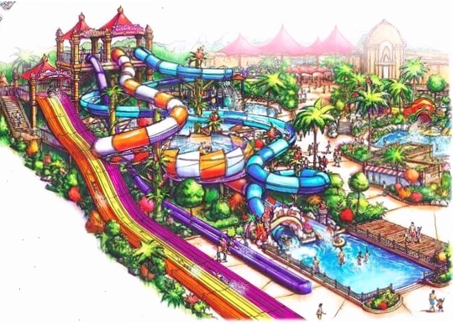 Quy mô lớn của công viên nước hiện đại tại Phan Thiết