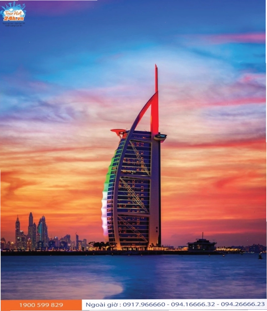 Sân bay trực thăng trên đỉnh khách sạn Burj Al Arab