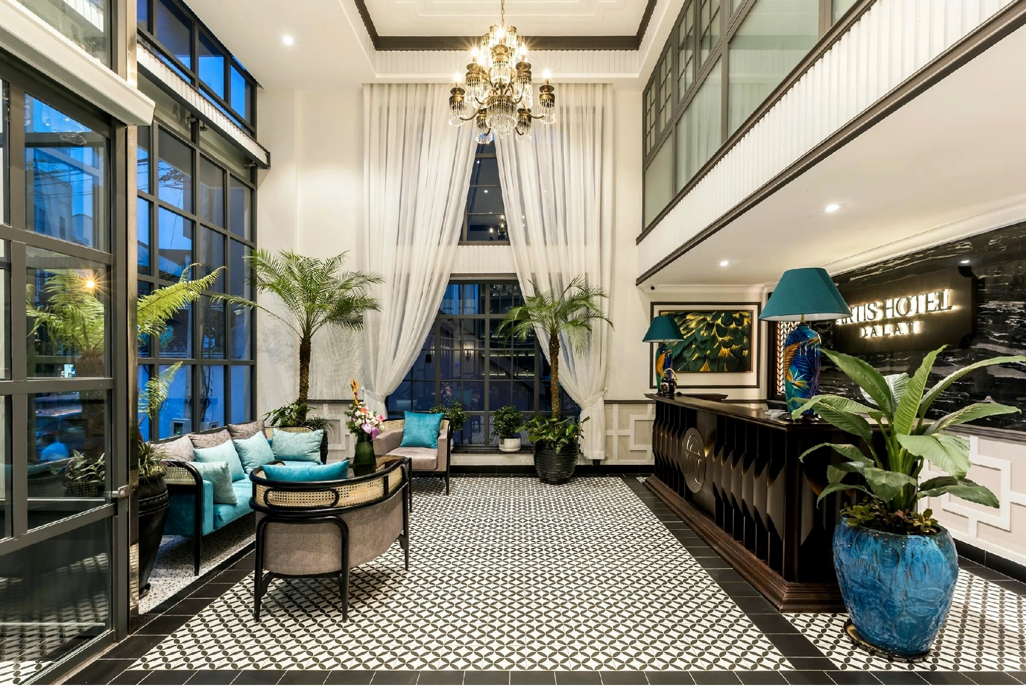 Sảnh chờ sang trọng của Artis Hotel Dalat