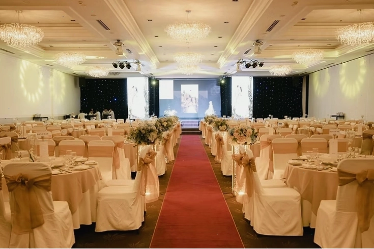 Sảnh tiệc Nile tại nhà hàng Riverside Palace mang vẻ đẹp huyền bí