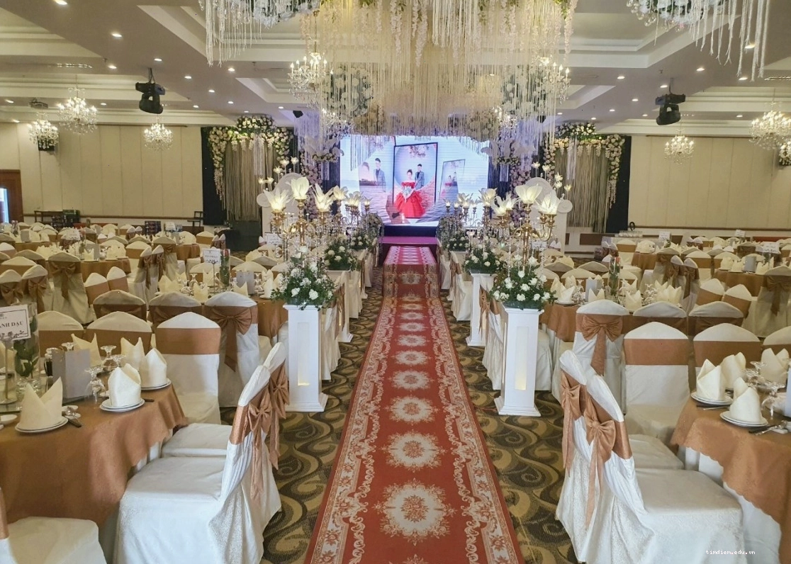 Sảnh tiệc Vân Nghĩa Wedding với phong cách minimalism