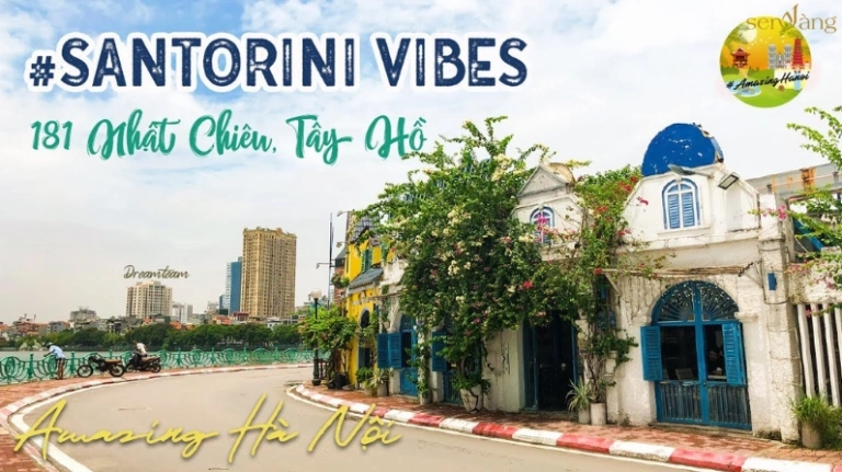 Santorini Vibes Cafe: Trải nghiệm không gian Hy Lạp đích thực giữa lòng Hà Nội