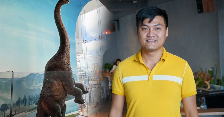 Saurus Coffee & Gallery: Khám phá quán cà phê khủng long độc đáo ở Gò Vấp
