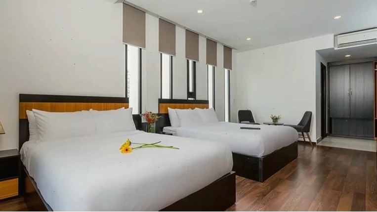 Sơ đồ mặt bằng điển hình một tầng của Khách sạn Platinum