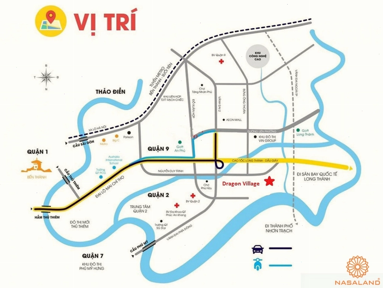 Sơ đồ vị trí dự án Dragon Village