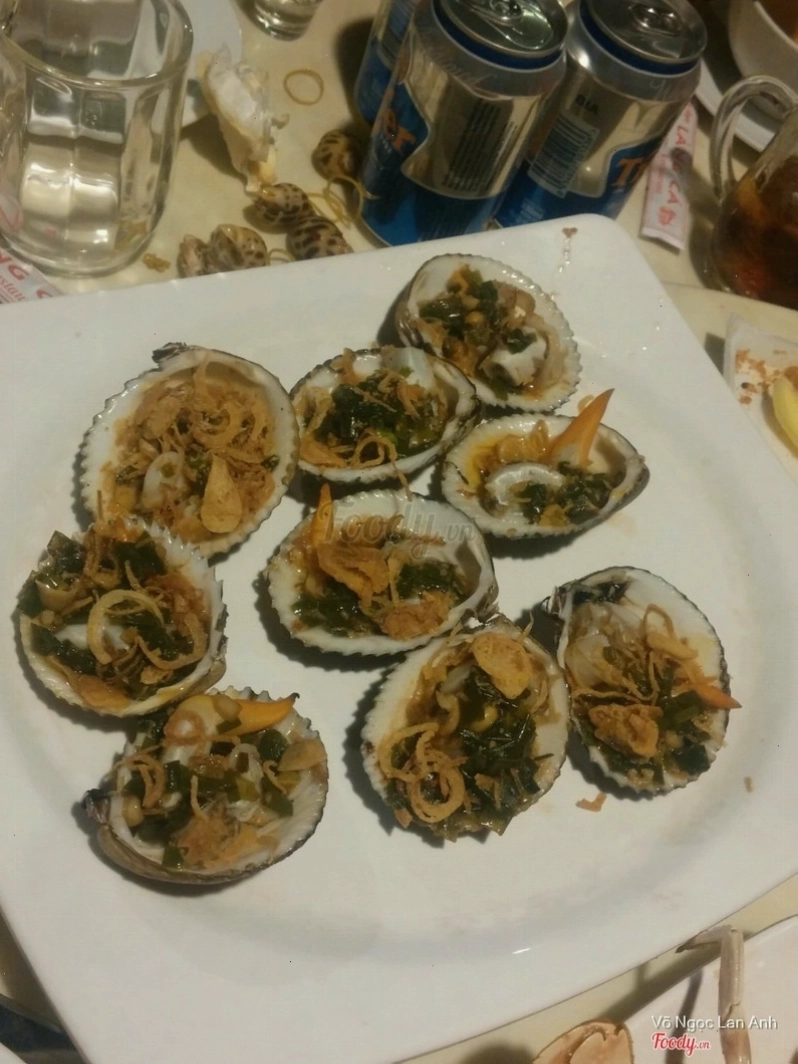 Sò dương nướng mỡ hành thơm lừng