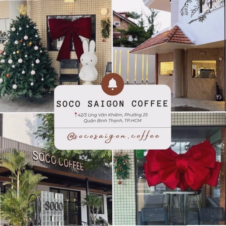 Soco Saigon Coffee - Quán cafe sân vườn Bình Thạnh thoáng đãng