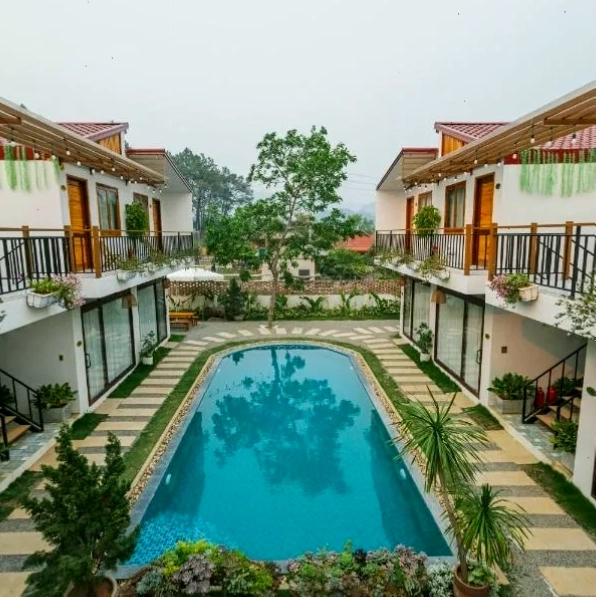 Sol Inn - Moc Chau với hồ bơi ngoài trời
