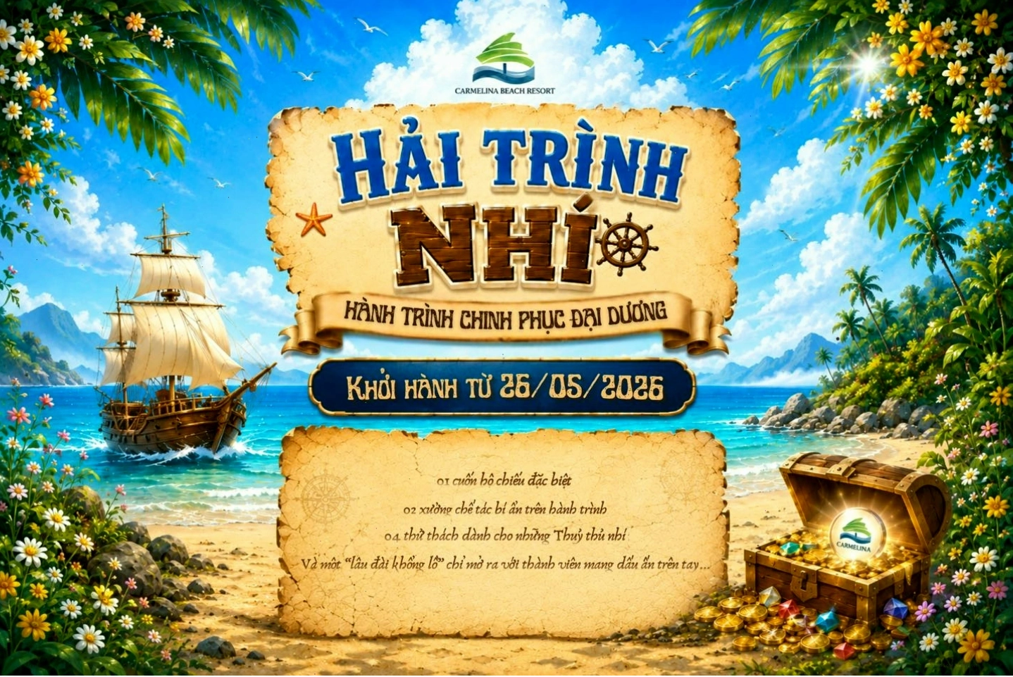 Sự kiện Hải Trình Nhí 2026 tại Carmelina