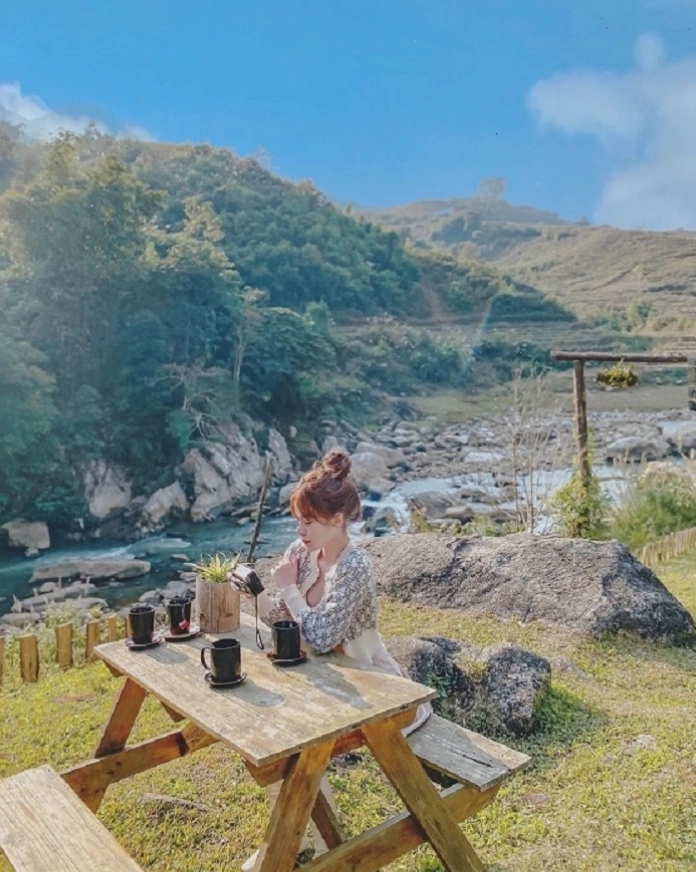 Suối Mường Hoa Sapa nhìn từ trên cao