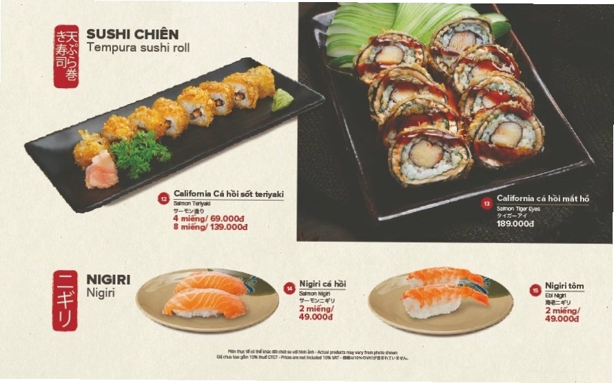 Sushi chiên giòn lạ miệng