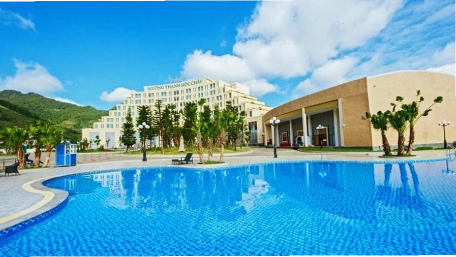 Swimming Pool - Bể bơi ngoài trời độc đáo tại Mường Thanh Mộc Châu