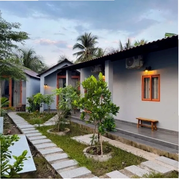 T-House Homestay Tiền Giang với không gian xanh mát và thân thiện