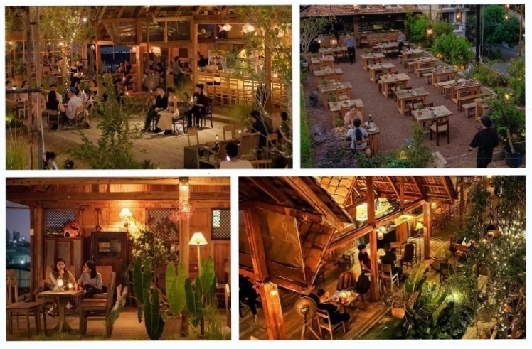 Tầm nhìn đẹp từ quán cafe Trên Tầng Thượng