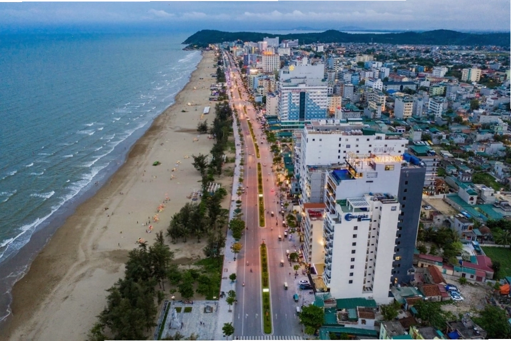 Tầm nhìn trực diện ra biển từ phòng nghỉ của Marron Hotel