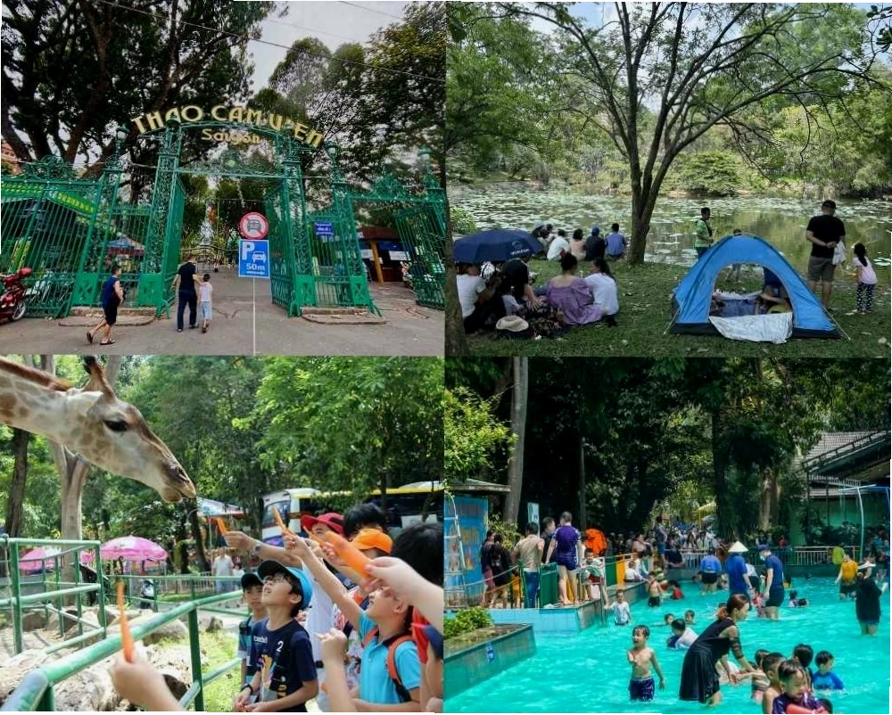 Thảo Cầm Viên Sài Gòn, một trong những công viên lâu đời nhất với nhiều loài động vật và cây xanh