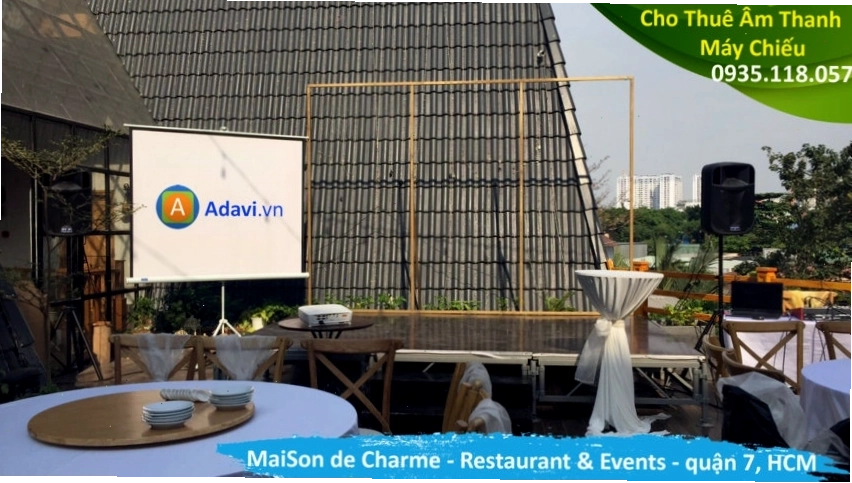 Thiết bị âm thanh, ánh sáng chuyên nghiệp tại Maison De Charme