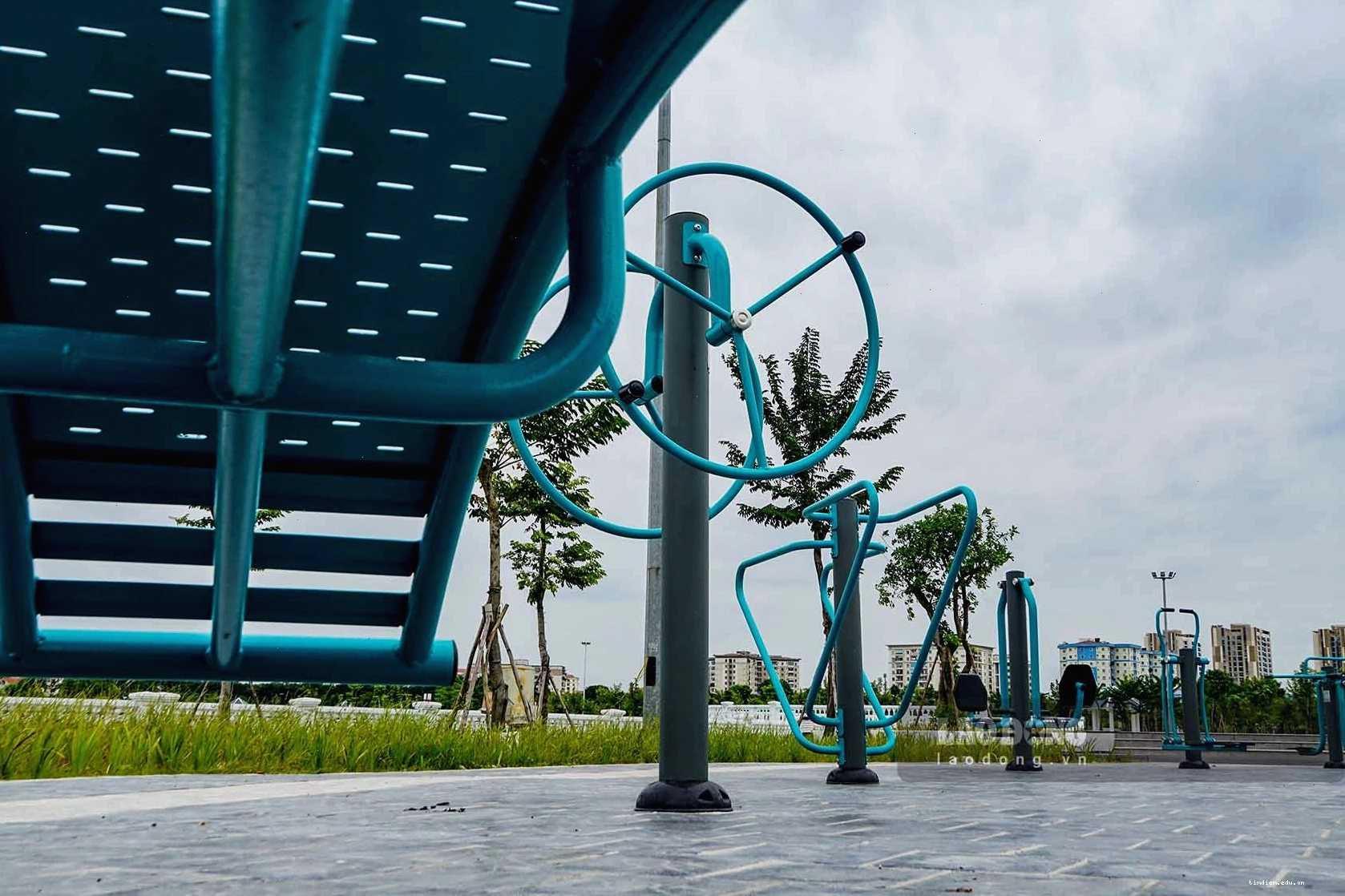 Thiết bị tập luyện tại Công viên Ngọc Thụy