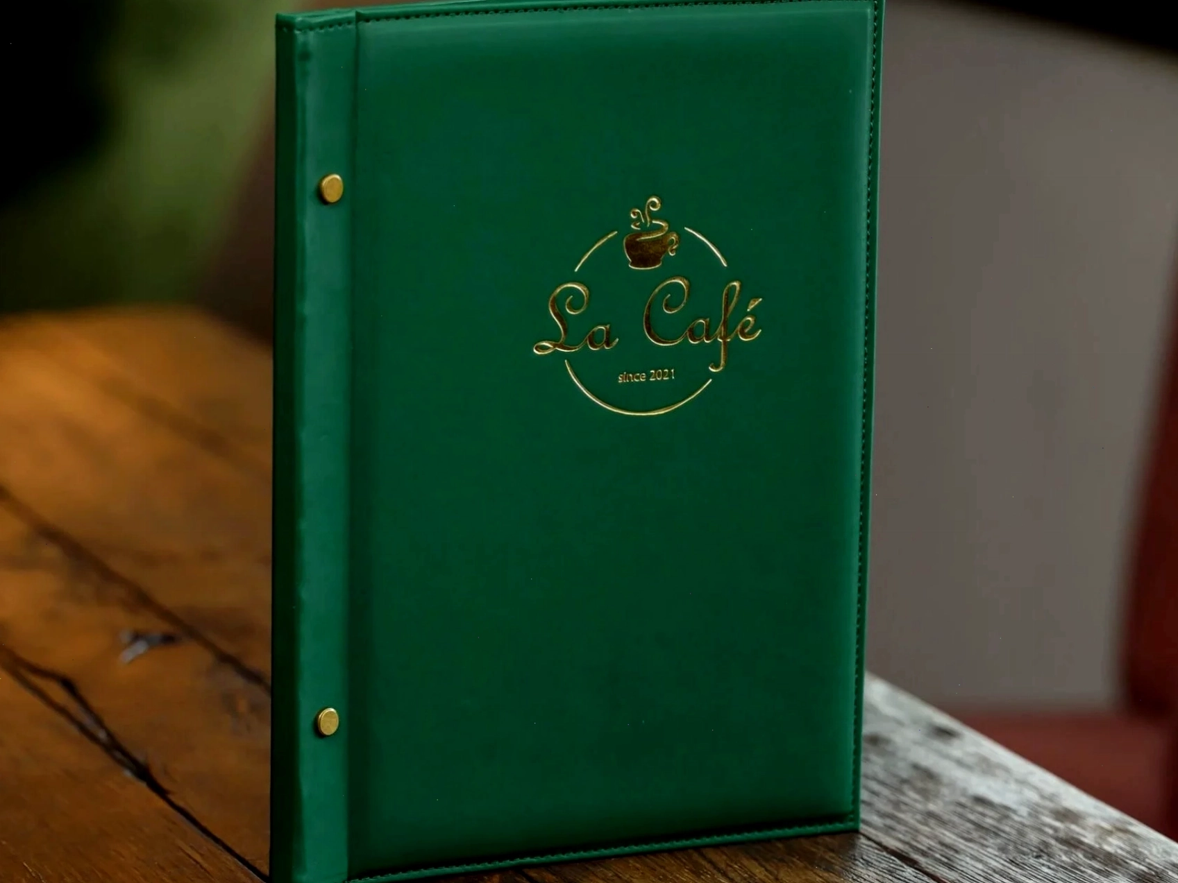 Thiết kế menu lá cho quán cafe