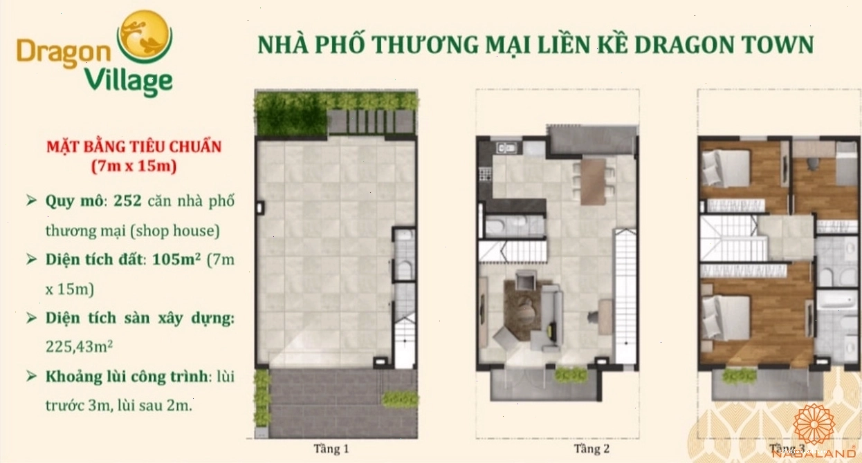 Thiết kế nhà phố thương mại Dragon Town