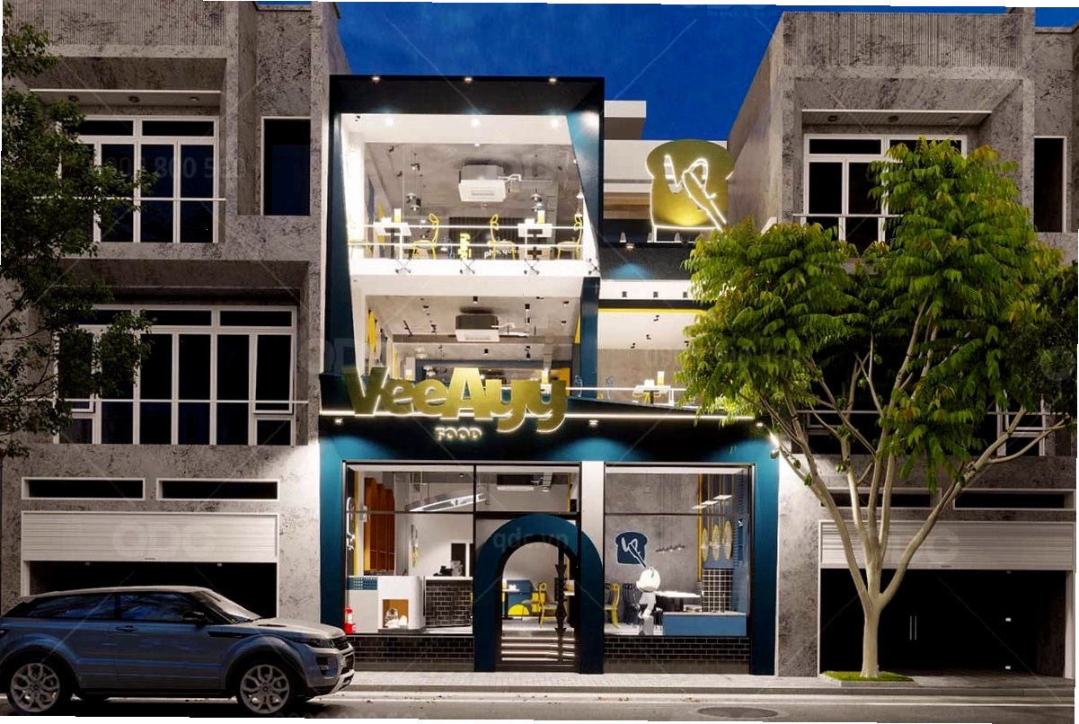 Thiết kế nội thất nhà hàng hiện đại với tông màu ấm áp