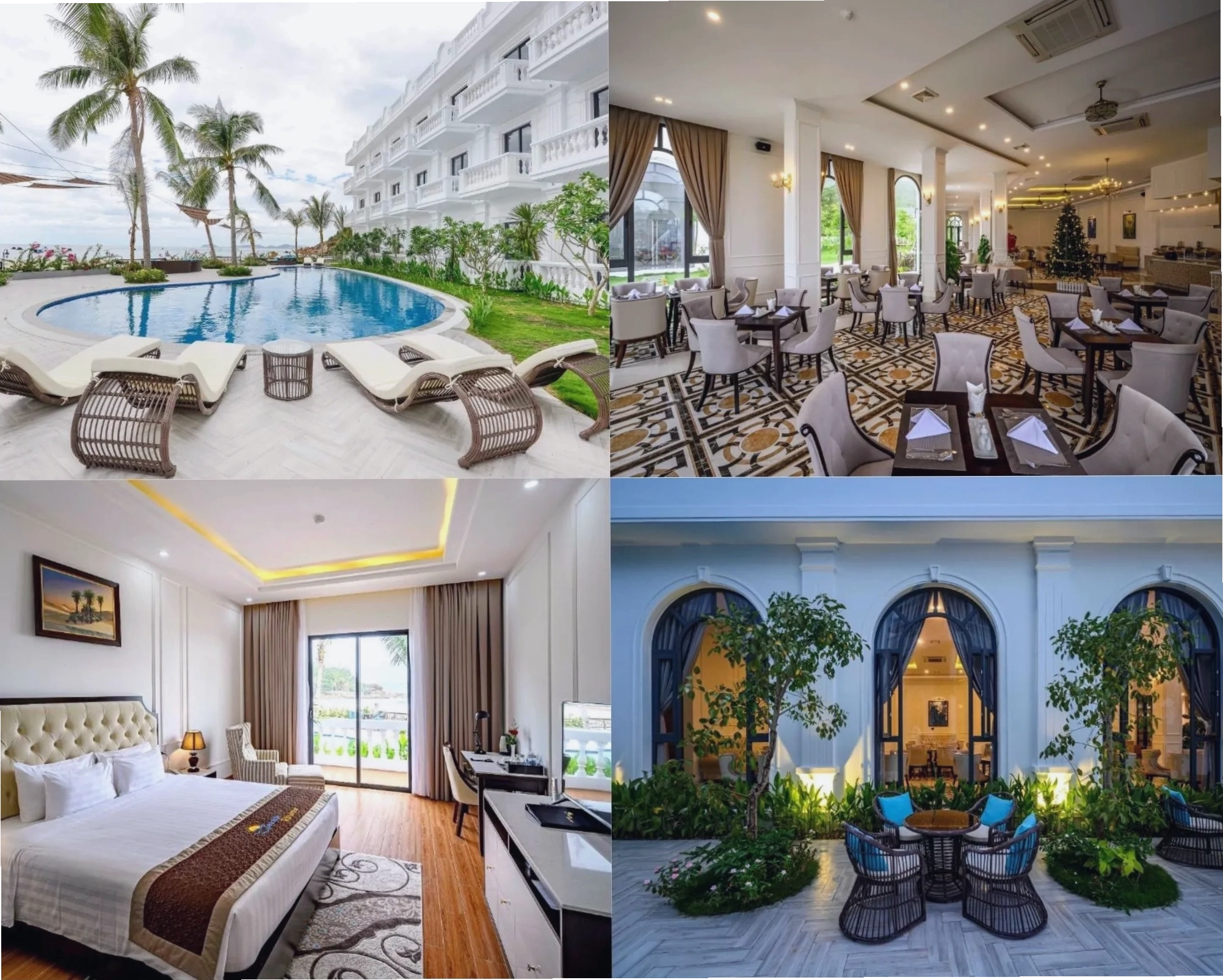 Thiết kế nội thất tinh tế của villa Quy Nhơn