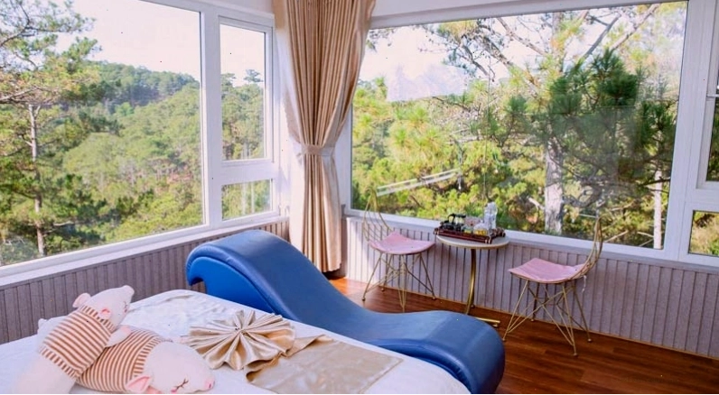 Thiết kế phòng Honey Room sang trọng tại Kymi Villa Đà Lạt