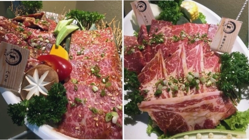 Thịt bò nướng tại BBQ Bò Nhật Đất Việt HINOMARU